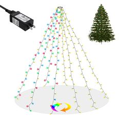 PRICES MAY VARY. Christmas Tree Lights:288 LED Warm White & Multicolor color changing lights add a nice atmosphere to your Christmas.Hang this string lights for your Christmas tree,you can adjust 11 different light modes and 2 colors (warm white and multicolor) to make your Christmas tree more vivid and beautiful. 11 Lighting Modes & Color Changing Christmas Lights: Warm White and Multicolor(Red, Green, Yellow, Blue) in one String. COMB(Automatic cycle 2-11 mode), warm white steady on , multicol Tree Fairy Lights, 8ft Christmas Tree, Outdoor Christmas Decorations Lights, Outdoor Tree Lighting, Xmas Tree Lights, Christmas Tree Fairy, Fairy Lights Decor, Christmas Tree Star Topper, Xmas Tree Decoration