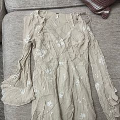 Never Worn, Xs Free People Free People Long Sleeve, Free People Dresses, Sleeve Dress, Free People, Dresses With Sleeves, Long Sleeve Dress, Mini Dress, Womens Dresses, Cream