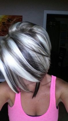 My favorite so far Heavy Platinum Highlights, Κούρεμα Bob, Gray Hair Cuts, Grey Hair Styles For Women