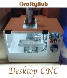 the desktop cnc machine is on display