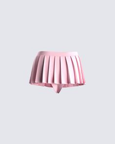 This pink skort is EVERYTHING 💕 Designed with a pleated micro mini skirt look and built-in underwear -- perfect for an everyday fit, or the days you want to get wild without worrying about giving them a lil sneak peek 🤭 Pink Mini Pleated Skirt, Cheap Pink Pleated Mini Skirt, Pink Relaxed Mini Pleated Skirt, Flirty Pink Pleated Mini Skirt, Pink Relaxed Pleated Mini Skirt, Fuzzy Skirt, Denim Pleated Skirt, Floral Lace Skirt, White Corset Dress