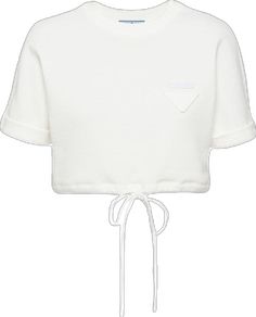 Short Sleeves Tops, Prada, Sleeve Top, Collage, Pins, T Shirt, White