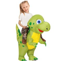 PRICES MAY VARY. Funny Dinosaur Costume: This GOOSH inflatable costume was designed by our professional American designers. The unique printing technology give it a realistic and personalized look. Wear it at Halloween, parties, or family events and you'll get lots of compliments and leave great memories. Product Size: This deluxe version of the inflatable T-REX costume is suitable for most kids. Don't worry about sizing, we designed it in two kids sizes: 48IN and 55IN. In addition, it has an el Funny Dinosaur Costume, Inflatable T Rex Costume, Blow Up Halloween Costumes, Kids Dinosaur Costume, Inflatable Dinosaur Costume, T Rex Costume, Kids Halloween Costume, Funny Dinosaur