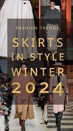 2023 Winter Skirts, Fashion 2023 Winter Trends, Skirt 2023 Trend Winter, Fall Winter 2024 Fashion Trends Street Style, Winter Skirt Ideas, Trendy Skirts 2023, Skirts 2024 Trends, Skirt Trends 2024, Fall 2024 Fashion Trends Forecast