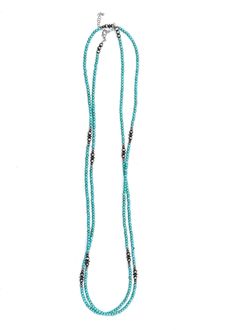 Ultra long turquoise beaded wrap necklace by West & Co. Wear long, create a choker, or layer with your favorite necklaces. 70” Long with 3” Extender Nickel, Chrome, and Lead Free Wrap Necklace, Wrap Necklaces, Beaded Wraps, Green Turquoise, Turquoise Beads, Turquoise Necklace, Choker, Beaded Necklace, Necklaces