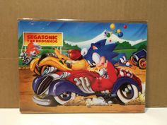 an image of sonic the hedgehog on a motorcycle