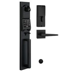 an image of a door handle and lock