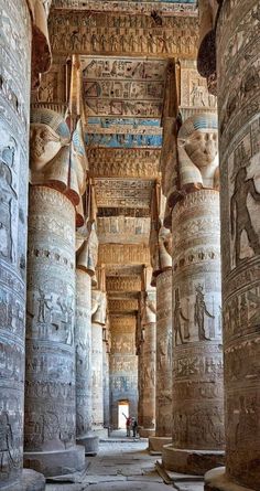 the interior of an ancient egyptian temple