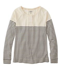 Incredibly soft and lightweight, this long-sleeve printed knit sleep top is as perfect for lounging as it is for a wonderful night's sleep. Falls at hip. Relaxed Fit: Our most generous fit sits farthest from the body. Fine-ribbed blend of 50% pima cotton and 50% modal. Machine wash and dry. Side slits at hem. Three-button henley neckline. Raglan sleeves. Imported. | Women's Sleepwear, Long-Sleeve Henley Print, Cotton Blend White Long Sleeve Sleepwear For Fall, White Sleepwear For Fall, Long Sleeve Sleep Tops For Spring, Spring Long Sleeve Sleep Tops, Long Sleeve Tops For Spring Sleep, Comfy Long Sleeve Sleepwear For Spring, Relaxed Fit Crew Neck Sleepwear For Overnight, Comfy Long Sleeve Sleepwear With Relaxed Fit, Comfy Long Sleeve Relaxed Fit Sleepwear