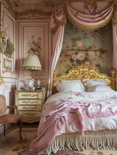 Dynamic Victorian bedroom with a mix of modern and traditional elements Modern Victorian Bedroom, Earthy Bedroom, Pink Bedrooms, Modern Victorian, Bedroom Refresh, Pink Bedroom