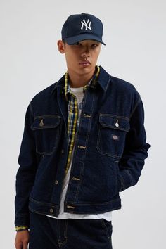 Dickies Madison Denim Jacket Fits Aesthetic, Workwear Fashion, Trucker Jacket, And Sign, Vintage Denim, Denim Fashion, Work Wear, Fitness Models, Urban Outfitters