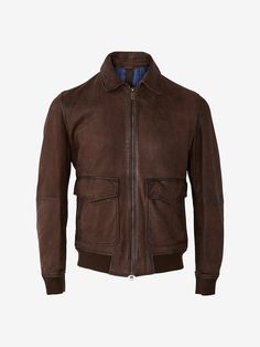 Brand New without Tags Massimo Dutti Brown Vintage Nappa Bomber Leather Jacket - Ref. 3331/177 Vintage finish nappa bomber jacket made of sheepskin leather. Features a straight fit, a Kent collar, two-way zip fastening, two double side pockets with snap-button fastening, long sleeves, stretch trims, decorative appliqué, lining and several inside pockets. Luxury Suede Leather Jacket For Business, Classic Leather Jacket With Suede Lining, Leather Jacket With Suede Lining For Work, Classic Leather Outerwear With Suede Lining, Luxury Brown Suede Leather Jacket, Brown Leather Jacket With Suede Lining, Classic Brown Leather Jacket With Suede Lining, Luxury Brown Suede Outerwear, Winter Suede Leather Jacket For Business