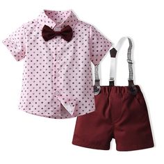 Be it a family outing or a casual hangout at the park, this Daisies and Sunflowers Boy and Girl Summer Matching Outfit is the perfect outfit for your kids. The clothes are comfortable, stylish, and awesome to wear on summer vacation. Features: Turndown collar puff short sleeve dress for girls. 4 Pcs Set for boys: Shirt, pants, suspender, and bowtie. Splash dots pattern design print. Comfortable children's wear. Perfect for the summer season. Fabric & Care: Made of high-quality cotton fabric. Mac Comfy Fashion Outfits, Boys Church Outfit, Baby Boy Overalls, Pink Overalls, Matching Sibling Outfits, Dad And Son, Mom And Son, Boys Ties