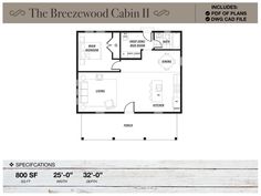 the breewood cabin ii floor plan