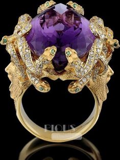 Unique Marquise Amethyst 10k Yellow Gold Medusa Gorgon Snakes Serpents Ring | eBay Luxury Collectible Jewelry With Gemstone Accents, Luxury Purple Jewelry For Collectors, Luxury Collectible Purple Rings, Luxury Hallmarked Amethyst Collectible Ring, Luxury Handmade Amethyst Ring For Formal Occasions, Medusa Gorgon, Serpent Ring, Interesting Conversation, Significant Other