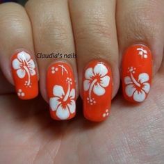 (ad) Cute Flower Nail Designs  Apply base colour on your nails. Like Soft teals, mints, aqua, nude colour and many more spring time colours or something as per your ... >>> Continue with the details at the image link. Tropical Flower Nails, Design Offices, Modern Offices, Beach Nail, Tropical Nails