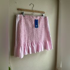 Cute Nwt Adidas Skirt. Light Pink And Adorable! Size Xl But I Would Call It A Bit Big For An Xl. Summer Stretch Cotton Skirt, Summer Cotton Stretch Skirt, Stretch Cotton Summer Skirt, White Ruched Bottoms For Spring, Ruched Cotton Mini Skirt, Adidas Beach Bottoms For Spring, Adidas Fitted Mini Skirt, Fitted Adidas Mini Skirt, Adidas Bottoms For Spring Beach Outing