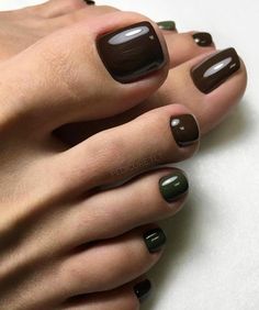 A Spectrum of Style: Toe Nail Color 17 Ideas for 2024 Dark Pedicure Colors, Toenail Polish Colors, Best Toe Nail Color, Fall Toes