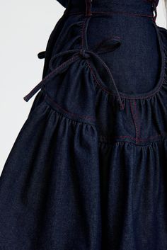 Streetwear Fashion Feminine, Masculine Dress, Feminine Streetwear, Volume Skirt, Streetwear Skirt, Masculine And Feminine, Cecilie Bahnsen, Skirt Denim, Colored Denim