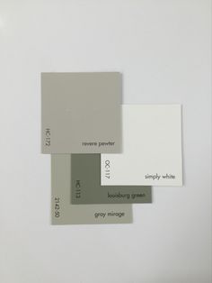 three different shades of gray and white