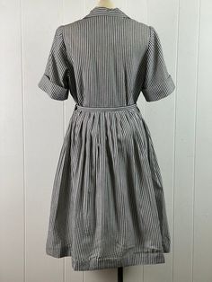 Vintage Dresses 1940s, Vintage Sundress, Summer Sewing, Seersucker Dress, 1940s Dresses, Rockabilly Dress, Dress Cotton, Vintage Dress, Cotton Dress