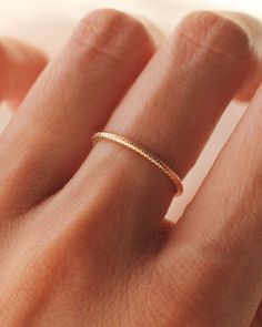 R1389 - GOLD FILLED — Priscilla Ma Aesthetic Gold Rings, Dainty Jewelry Rings, Jewelry Necklace Simple, Stamped Ring, Silver Wedding Anniversary, Stamped Rings, Golden Jewelry, Golden Ring, Gold Filled Ring