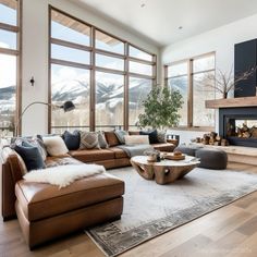 Condo Inspiration, Mountain Home Interiors, Tattoo Modern, Gorgeous Images, Modern Lodge, Modern Rustic Living Room, Modern Mountain Home, Modern Rustic Decor, Modern Houses Interior