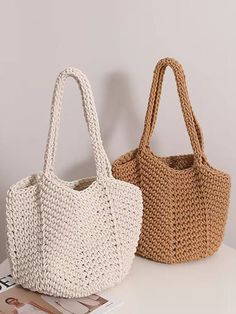 Material: StrawStyle: RetroElement: Sewing ThreadType:Solid Color Cheap Handbag, Dd Swimwear, Boho Swimwear, Floral Dress Formal, Straw Clutch, Long Sleeve Lace Dress, Crochet Handbags, Woven Bag, Sewing Thread