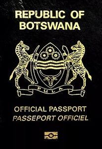 the official passport for the city of botswana