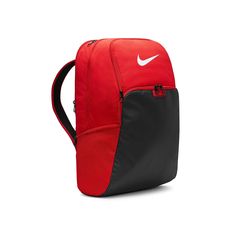 Nike-Brasilia Backpack From school days to evening practice, the Brasilia backpack from Nike will carry everything you need in sporty style. A padded back and shoulder straps keeps you comfortable while the multiple compartments and pockets add organization to your routine. Nike Backpack For Travel And Back To School, Nike Standard Backpack, Nike Backpack For Back To School, Nike Backpack For Outdoor Activities, Nike Backpack For Daily Use Back To School, Red Nike School Bag, Nike Functional Standard Backpack, Functional Nike Standard Backpack, Nike Nylon Standard Backpack