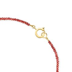 Ross-Simons - 60.00ct t. w. Garnet Bead Necklace, 18kt Gold Over Sterling. 18". Beads are back and trending in a big way. Give your outfit a colorful kick with this cool and casual necklace, featuring 60.00 ct. t. w. rondelle faceted garnet beads stationed by 18kt yellow gold over sterling silver spacers. Springring clasp, garnet bead necklace. Garnet birthstones are the perfect gift for January birthdays. Garnet Birthstone, January Birthday, Casual Necklaces, Bead Necklace, Garnet, Beaded Necklace, Yellow Gold, Perfect Gift, Sterling Silver