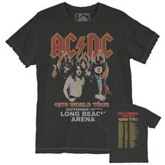 Acdc Tshirt, Pink Floyd Vintage, Acdc Logo, Acdc Shirt, Distressed Shirt, Concert Tshirts, Tour Shirt, Tour T Shirts, Ac Dc