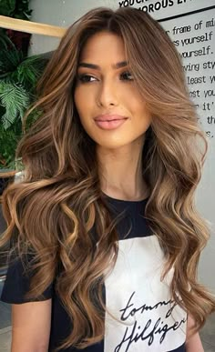 Warm Brown Hair, Honey Brown Hair, Brunette Balayage Hair, Brown Hair Balayage, Honey Hair, Hair Color And Cut, Summer Hair Color, Hair Color Balayage, Fall Hair Color