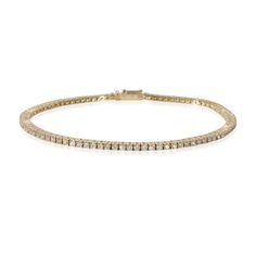 Diamond Micro Tennis Bracelet In 14k Yellow Gold 0.88 Ctw Yellow Gold / Bracelet Mygemma Tiffany Tennis Bracelet, Yellow Gold Bracelet, Tennis Bracelet, Tiffany & Co., Limited Time, Favorite Things, Gold Bracelet, Tennis, Bag Lady