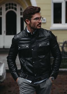 Rev up your style with this handmade black leather jacket for men. Perfect for any season, this jacket features a zipper closure and asymmetrical accents. From casual outings to motorcycle riding, this jacket is a versatile addition to your wardrobe. Available in all sizes, personalize it for a unique touch. #MensLeatherJacket #BikerJacket #Handmade #AllSeasons #Personalized #TheBombayLeatherCo 🏍️🧥 Urban Style Leather Jacket With Pockets, Fitted Biker Jacket With Pockets For Outdoor, Fitted Leather Jacket For Urban Adventures, Biker Leather Jacket With Flap Pockets, Long Sleeve Biker Leather Jacket With Flap Pockets, Urban Fitted Leather Jacket With Pockets, Fitted Long Sleeve Leather Jacket For Outdoor, Fitted Leather Jacket With Pockets For Outdoor, Urban Fitted Outerwear With Button Closure