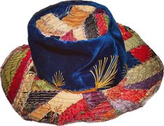 Resurrection Quilt Bucket Hat Charmingly Worn Perfectly Tattered Small Custom Order Available Hat Embellishments, Bucket Hat Ideas, Fabric Hats, Wearable Art Clothing, Altered Couture, Art Clothing, Hat Ideas