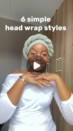 Head Wrap Styles Short Hair, Head Wrap Styles With Puff, Tee Shirt Hair Wrap, Chemo Head Wraps Diy Tie A Scarf, How To Wrap African Head Wrap, Elegant Headwrap Styles, Wrapping A Head Scarf, Head Wrap With Bangs, How To Wear Head Wraps