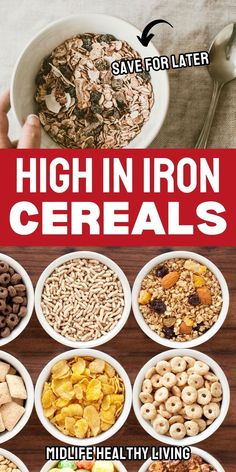 cereals are high in iron and low in carbohydrates to help you gain weight