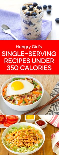 Breakfast Recipes For One, Single Serve Breakfast, Single Serve Meals, One Person Meals, Easy Meals For One, Recipe For 1, Recipes For One, Hungry Girl Recipes, Benefits Of Organic Food