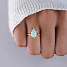 Vintage Amazonite Crystal Ring Find Peace Within Yourself, Peace Within Yourself, Calm The Mind, Amazonite Crystal, Difficult Times, Find Peace, Amethyst Bracelet, Crystal Ring, Girly Jewelry