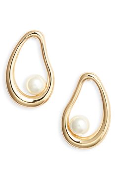 Nordstrom Imitation Pearl Teardrop Earrings | Nordstrom Tarnish Resistant Gold Teardrop Pearl Earrings, Elegant Gold Pearl Teardrop Earrings, Soft Classic Jewelry, Glamorous Gold Teardrop Pearl Earrings, Gold-plated Teardrop Pearl Earrings, Gold Teardrop Pearl Earrings Nickel-free, Pearl Teardrop Earrings, Rollerball Perfume, Gold Pearl Earrings