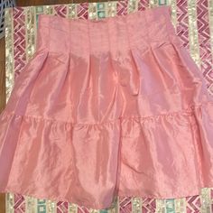 New With Tags Topshop Pink Skirt Back Waistband Is Stretchy Flutter Bottom Mid Thigh Length Size 2 Pink Skirt, Topshop, Womens Skirt, Size 2, Skirt, Tags, Pink, Women Shopping, Clothes