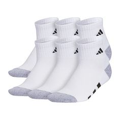 # Pieces In Set: 6 PairFeatures: Moisture Wicking, CushionedShoe Size Range: 5-9Fiber Content: 96% Polyester, 4% SpandexFabric Description: KnitCare: Machine Wash, Tumble DryCountry of Origin: Imported Ankle Socks, Big Boys, Kids Boys, Socks, Adidas, The Originals