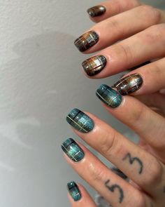 Eye Nail Art, Organic Nails, Nail Art Gel, Jelly Nails, Cat Eye Nails, Bling Acrylic Nails, Nail Patterns, Nail Jewelry