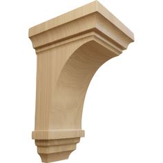 Beautiful wood brackets and corbels are the perfect choice to give detail or support to countertops, mantels, entertainment centers, range hoods, shelving and more. Available in more than 70 styles and 250 sizes, there is a design perfect for you. Offered in a range of styles from simple, minimalist shapes to elaborate carvings in floral, organic, and acanthus motifs. Our corbels and brackets are offered in seven wood types including alder, cherry, maple, red oak, walnut, mahogany, or paint grade rubberwood. Want even more options? Check out Ekena’s line of PVC, metal or rustic wood line of brackets and corbels. Ekena Millwork 3.5-in x 3.75-in x 6-in Unfinished Cherry Wood Paintable/Stainable Corbel in Brown | CORW03X03X06JECH Interior Wood Trim, Minimalist Shapes, Cherry Brown, Decorative Brackets, Wood Corbels, Fig Leaves, Entertainment Centers, Range Hoods, Wood Trim