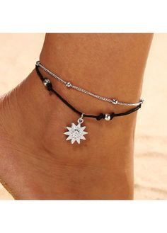 Color:Black;Package Contents:1 X Anklet;Occasion:Sport; Ethereal Jewelry, Polka Dot Tie, Black Thread, Fashion Deals, Anklets, Mother's Day Gifts, Black Women, Multi Color, Perfect Fit