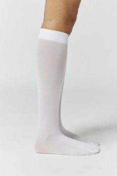 Essential knee highs in the softest sheer knit. Content + Care 96% Nylon, 4% spandex Hand wash Imported Size + Fit Knee length | Classic Sheer Knee High Sock in White, Women's at Urban Outfitters High White Socks, White Long Socks, Casual White Stretch Knee-high Socks, White Knee High Socks Outfit, Classic White Knee-high Socks, Trendy White Stretch Knee-high Socks, Fitted White Breathable Knee-high Socks, Comfortable White Knee-high Socks, White Tennis Skirt Outfit