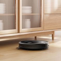 Constantly ready for a new cleaning cycle, RoboVac G35+ auto empties in a separate bin and maintains 97% of vacuumed dust and particles utilizing a triple filtration dust protection. Enjoy spotless floors resulting from stellar 2500Pa suction power and robust rolling brushes that effectively removes crumbs, dirt, and pet hair from hardwood floors and carpets. RoboVac G35+ efficiently cleans more floor space in your home by intelligently creating an ideal navigation path around various areas. euf Quiet Office, Roller Brush, Robot Vacuum Cleaner, Robot Vacuum, Floor Space, Cleaning Solutions, Cleaning Tools, Pet Hair, Vacuum Cleaner