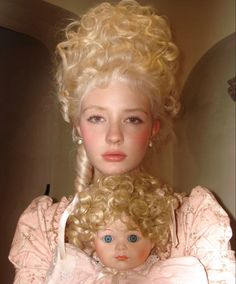 Victorian Era Hair, Rococo Makeup, Marie Antoinette Hairstyle, Marie Antoinette Makeup, Rococo Hair, Rococo Hairstyles, Marie Antoinette Hair, Baby Doll Hair, Rococo Fashion