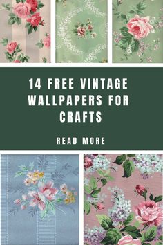 vintage wallpapers for crafts that are easy to make and great for home decor